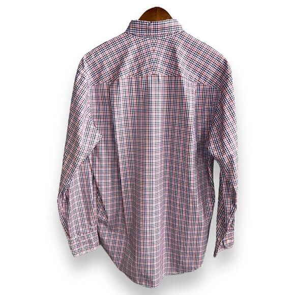 J. McLaughlin Pink Gingham Oxford Button Down Shirt Size M - Picture 10 of 10
